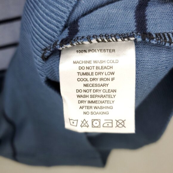 Faze 1 Sweater Boys Large 14/16 Blue Multi Stripped Pullover Crew Neck - Picture 5 of 9